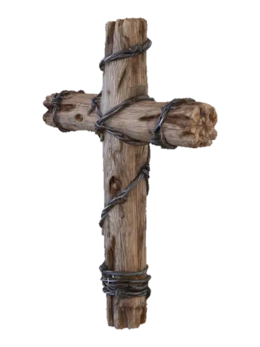 3D model for Rustic Wooden Cross