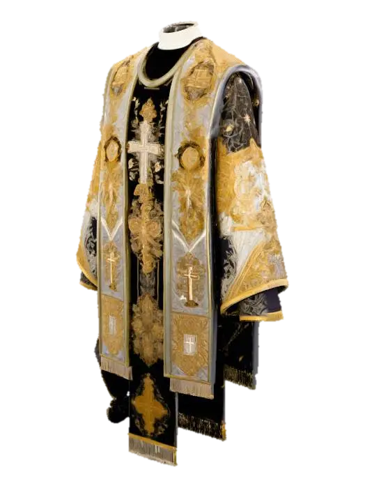 Golden clothes - Church 3D model, vytvořený pomocí AI