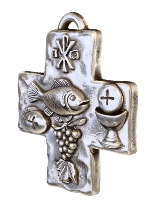Christian Symbol Cross - Christ 3D model, vytvořený pomocí AI