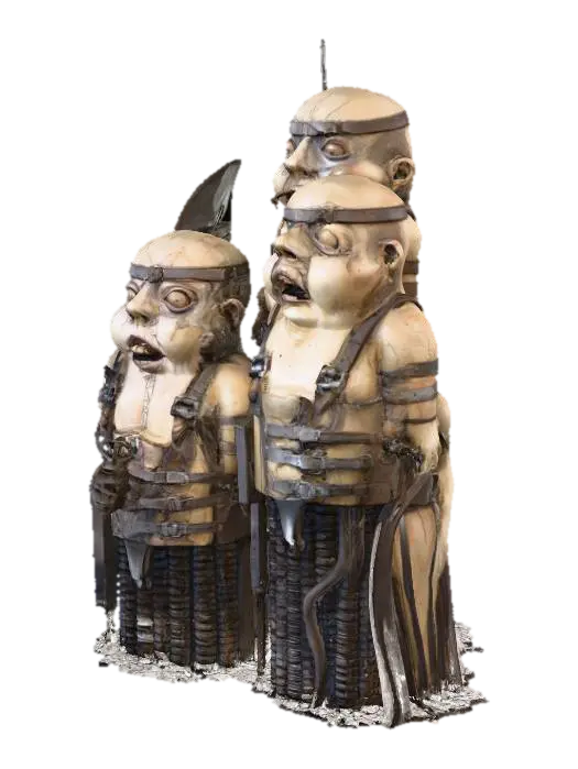 Mechanical Cherubs 3D model, vytvořený pomocí AI
