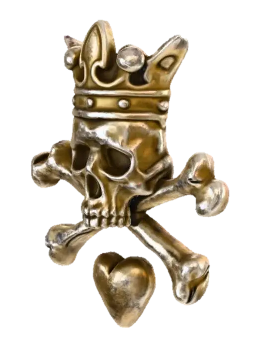 3D model for Crowned Skull Emblem, #Thanksgiving#