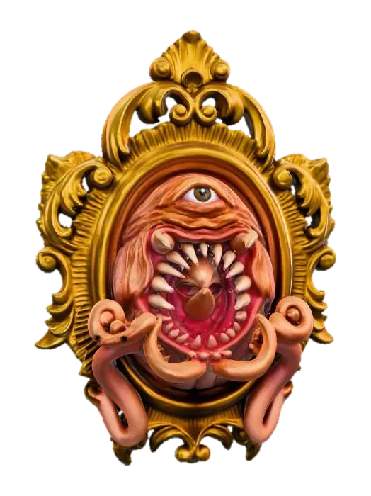 Eldritch Reflection - Haunting 3D model, vytvořený pomocí AI