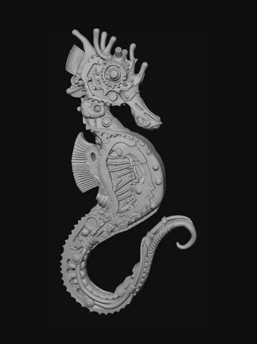 3D model for Clockwork Seahorse