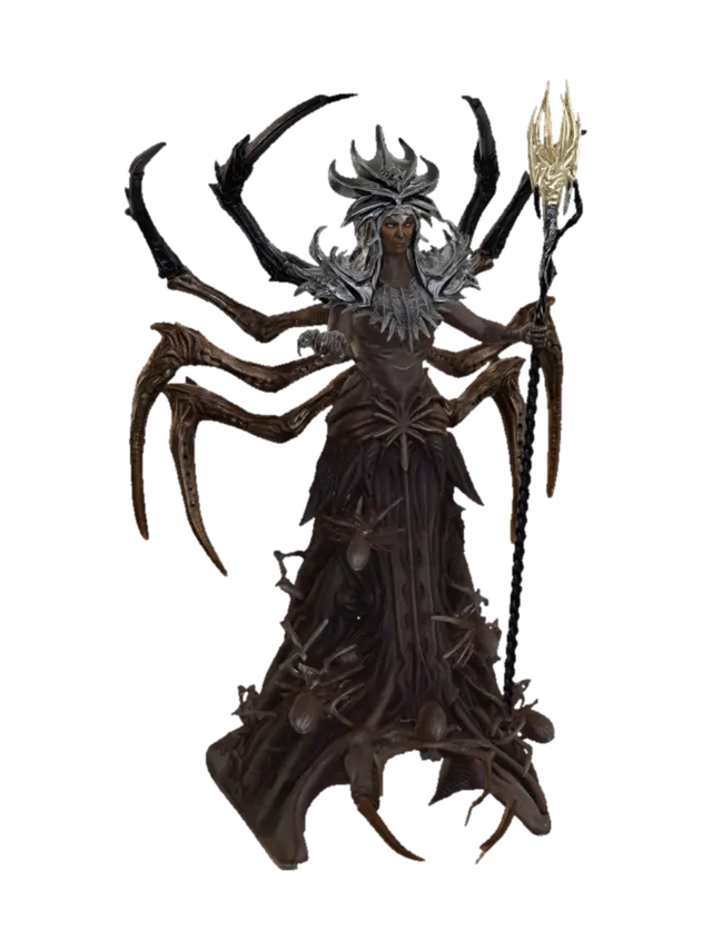 Arachnid Empress - Dramaticlighting-3D-modell, genererad av AI