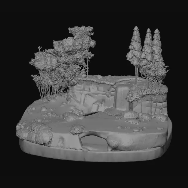 3D model for Cliffside Cascade