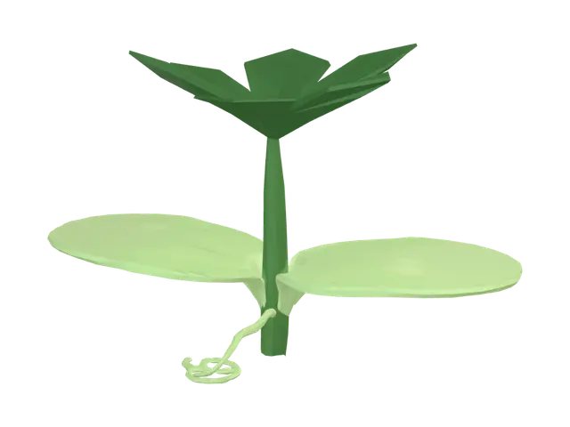 3D model for Origami Sprout