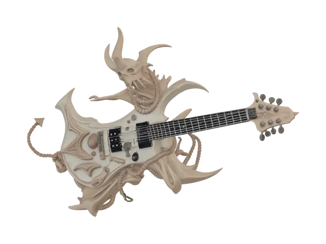 3D model for A HEAVY METAL GUItar from hell made from human remains