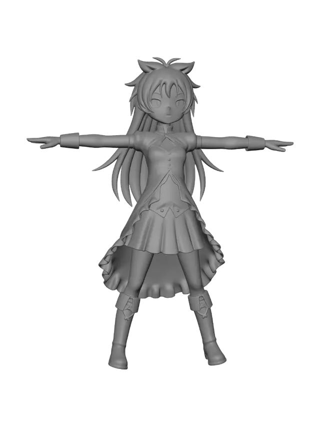 3D model for Kyoko Sakura Puella Magi Madoka Magica Figure