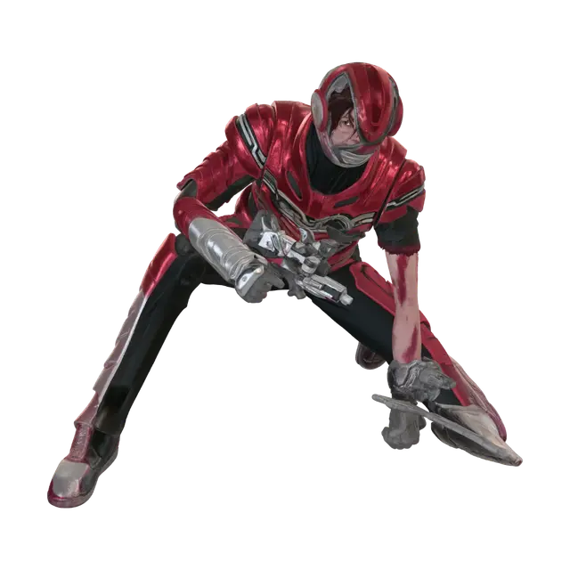 3D model for Crimson Ranger in the Ruins