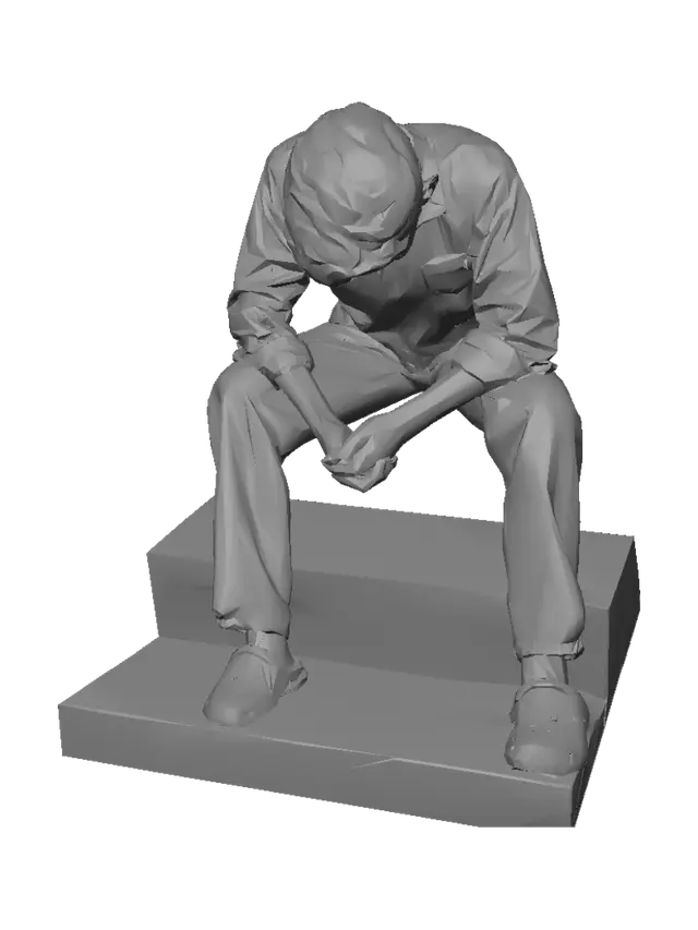 3D model for Contemplation on the Steps