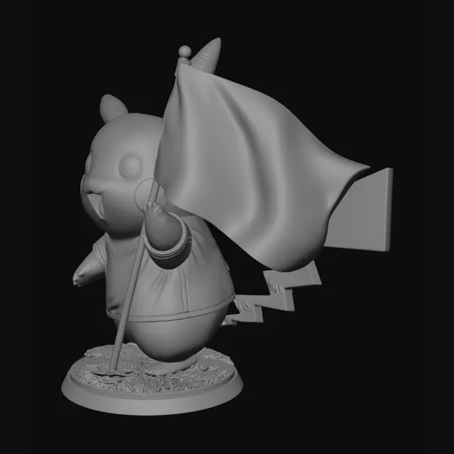 3D model for Karmine Corp Pikachu Mascot