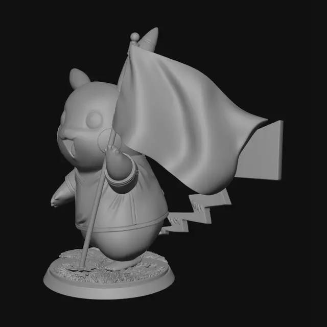 3D model for Karmine Corp Pikachu Mascot