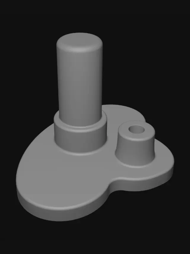 3D model for Dual-post black plastic connector