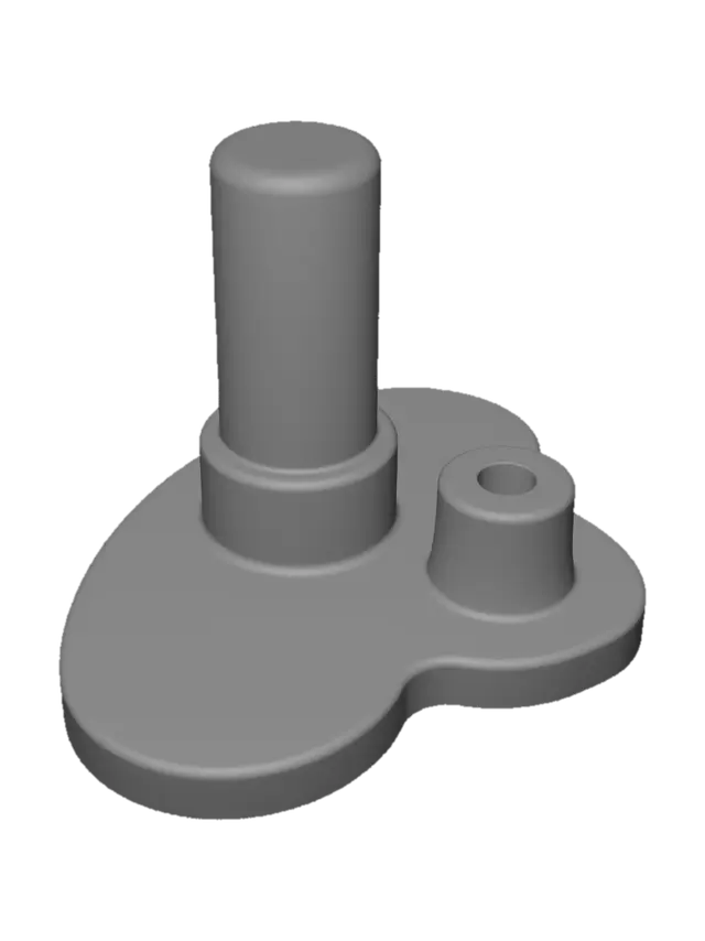 3D model for Dual-post black plastic connector