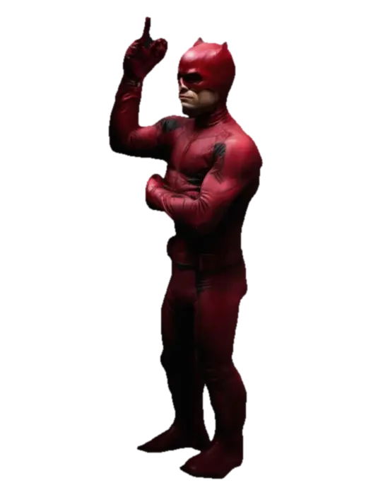 Daredevil - Marvels 3D model, vytvořený pomocí AI