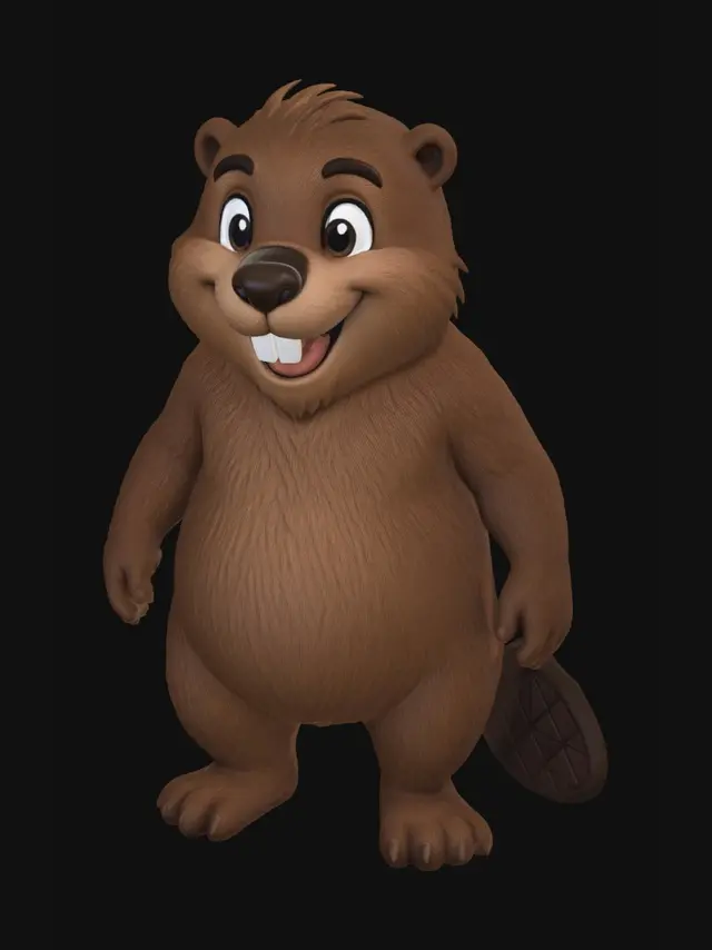3D model for Cheerful Beaver