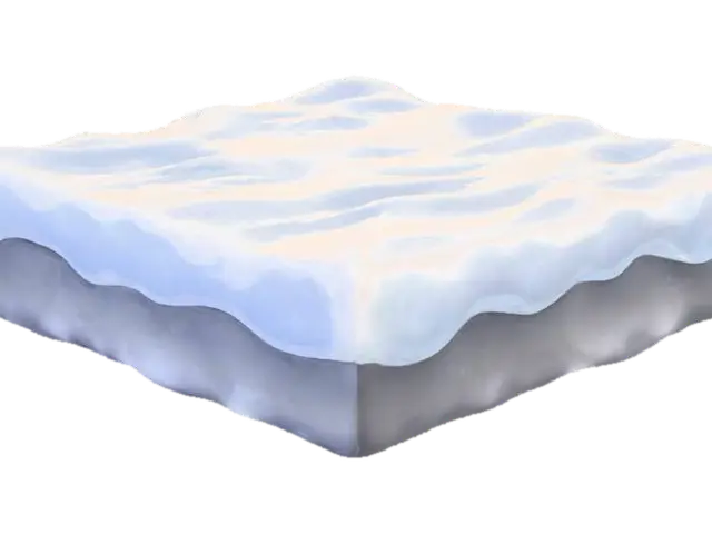 Snow tile 3D model, vytvořený pomocí AI