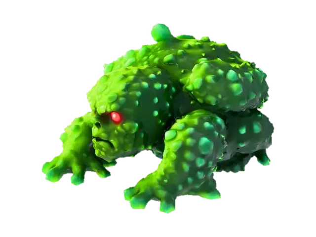 Bubble Man 3D model, vytvořený pomocí AI