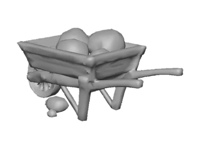 3D model for Stone Cart