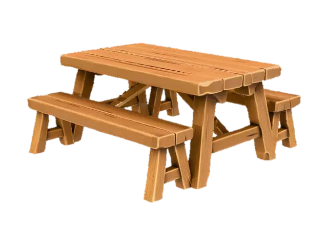 3D model for Rustic Table