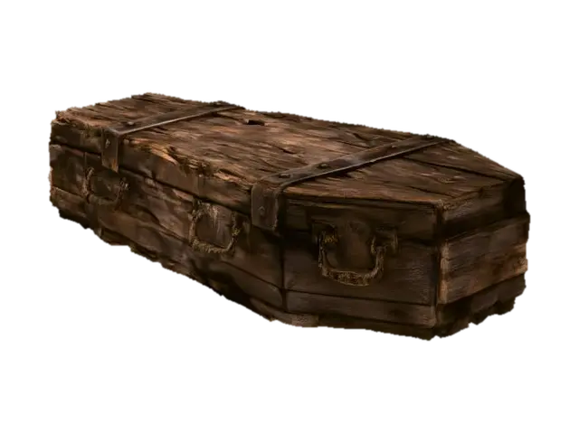 Weathered Coffin - Objects 3D model, vytvořený pomocí AI