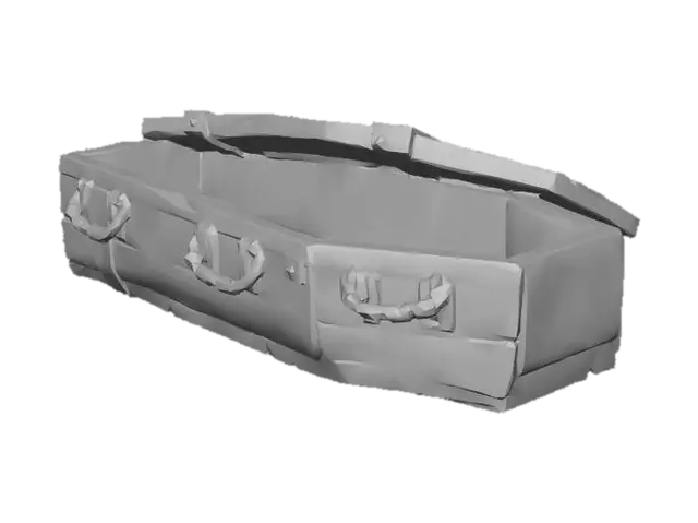 3D model for Weathered Wooden Crate