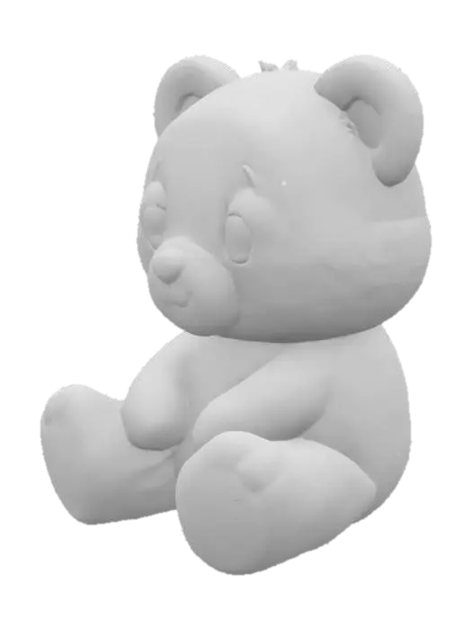 3D model for Cuddly Bear, #SketchTo3D#