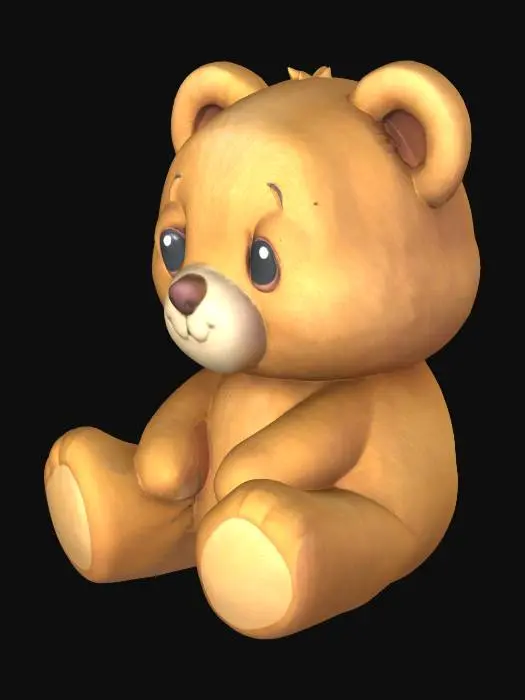 3D model for Cuddly Bear, #SketchTo3D#