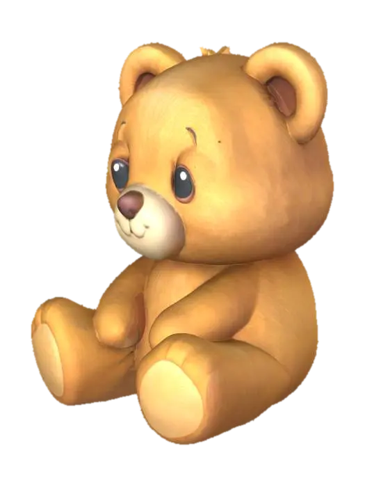3D model for Cuddly Bear, #SketchTo3D#