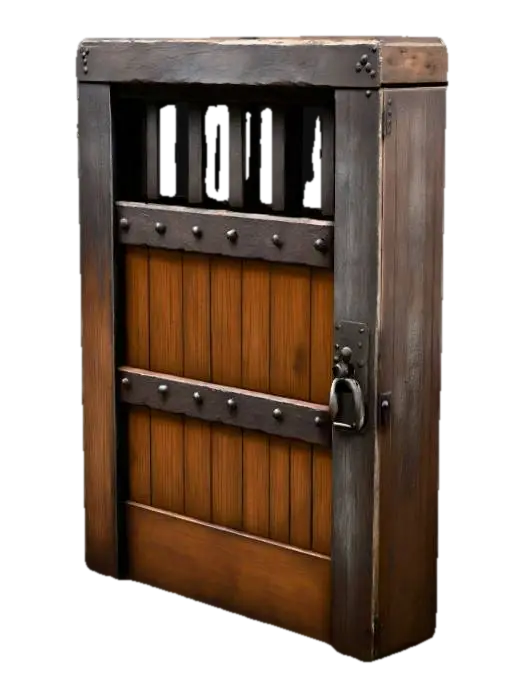 3D model for Rustic Cell Door