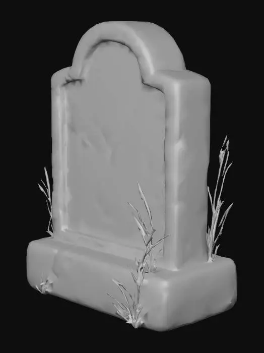 3D model for RIP Gravestone