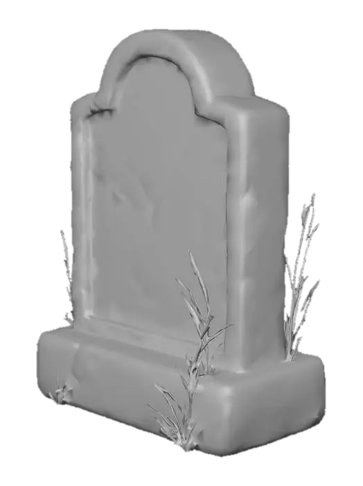 3D model for RIP Gravestone