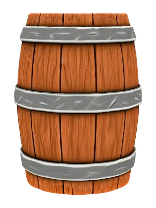 Modello 3D Barrel - Gamedev, generato dall’IA