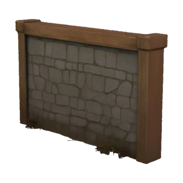 3D model for Rustic Stone Wall, #SketchTo3D#