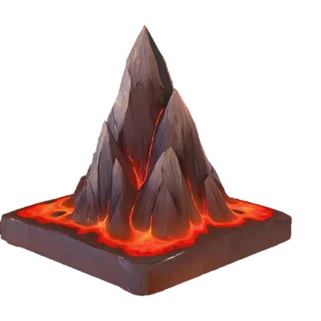 3D model for Lava Peaks