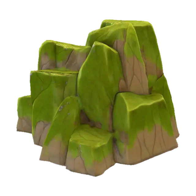 3D model for Mossy Rock Formation