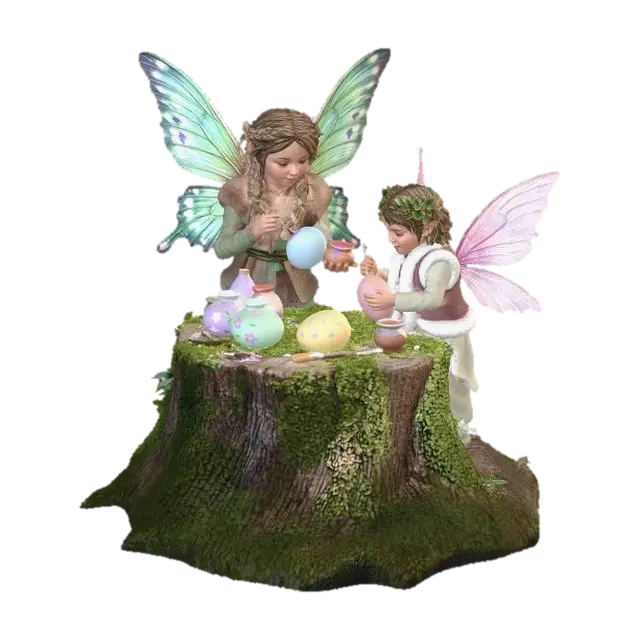 3D model for fairy creatures painting easter eggs in forest , #EasterEgg2026#