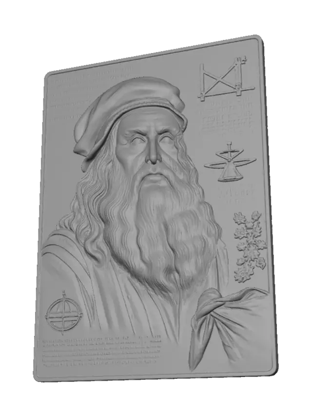 3D model for Relief Portrait of a Renaissance Master