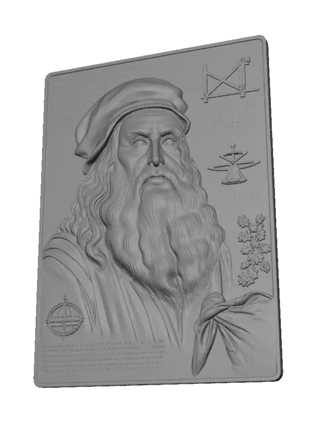 3D model for Relief Portrait of a Renaissance Master