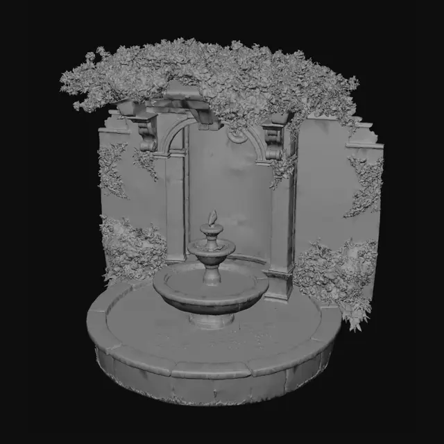 3D model for Fountain of Bougainvillea