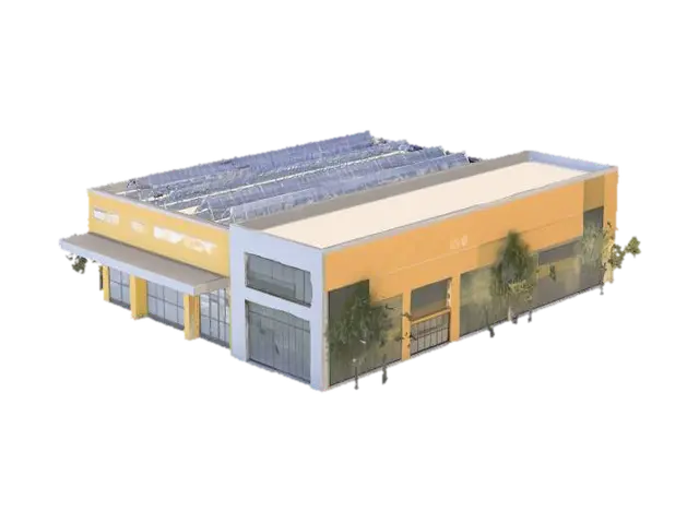 3D-модель Technical Inspection Station - Offices, згенерована ШІ