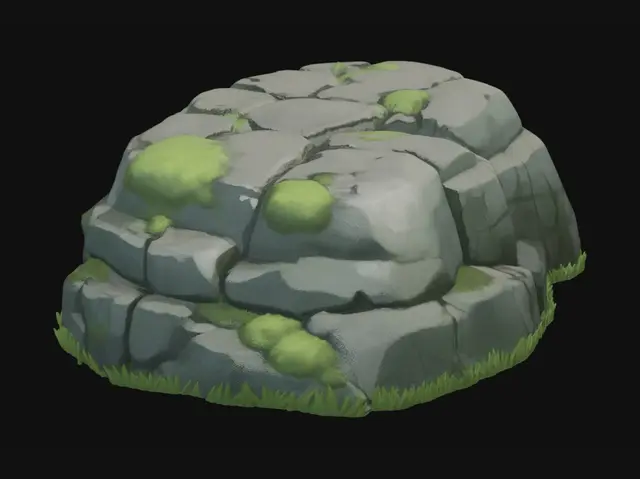 3D model for Mossy Stone Mound