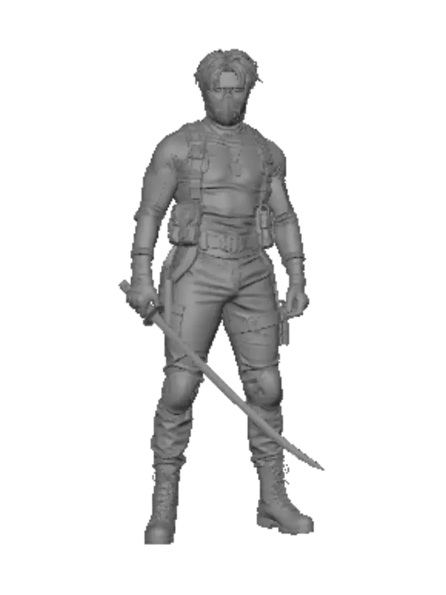 3D model for Blonde Ninja Sentinel