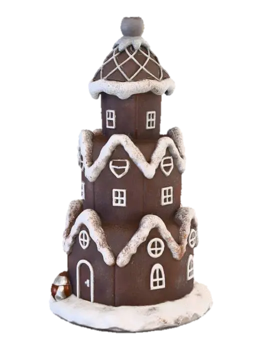 Gingerbread Tower 3D model, vytvořený pomocí AI