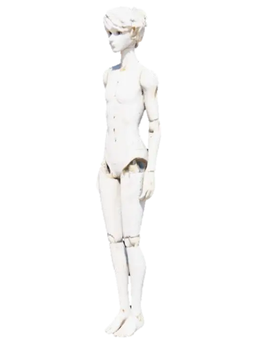 Articulated Mannequin 3D model, vytvořený pomocí AI