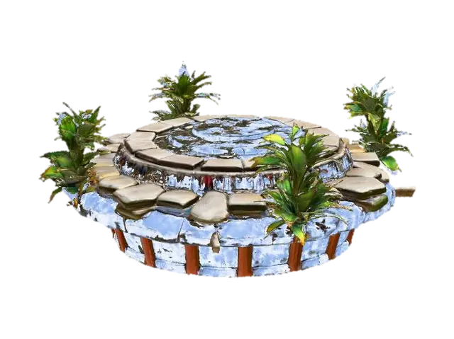 Enchanted Forest Oasis 3D model, vytvořený pomocí AI