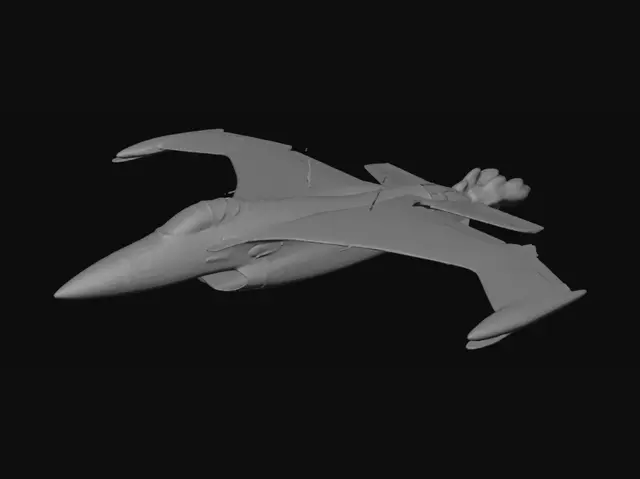 3D model for Jet in Flight