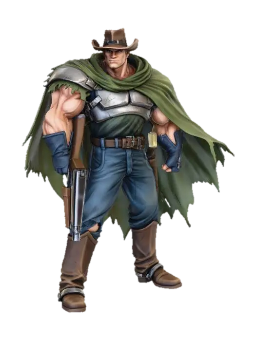 3D model for Cowboy Warrior