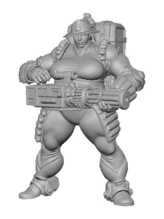 3D model for Gunner in Green