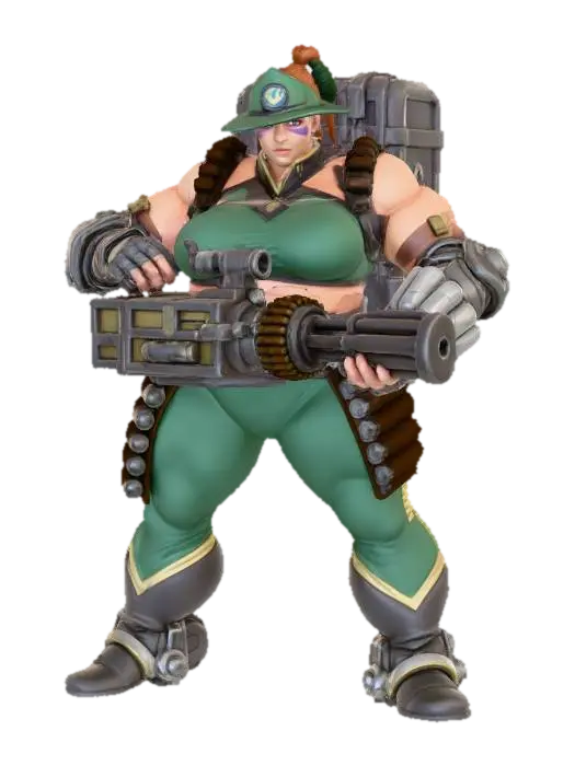 3D model for Gunner in Green